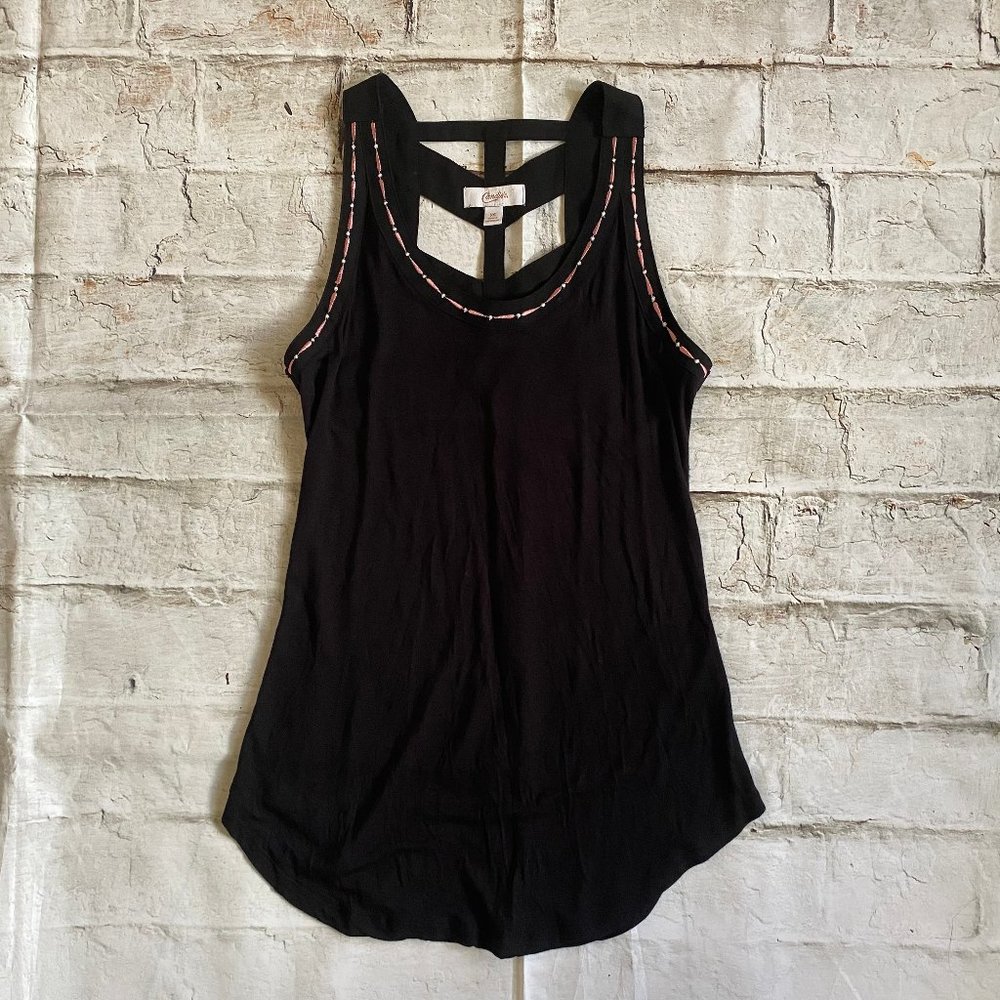 Candie's black tank top
